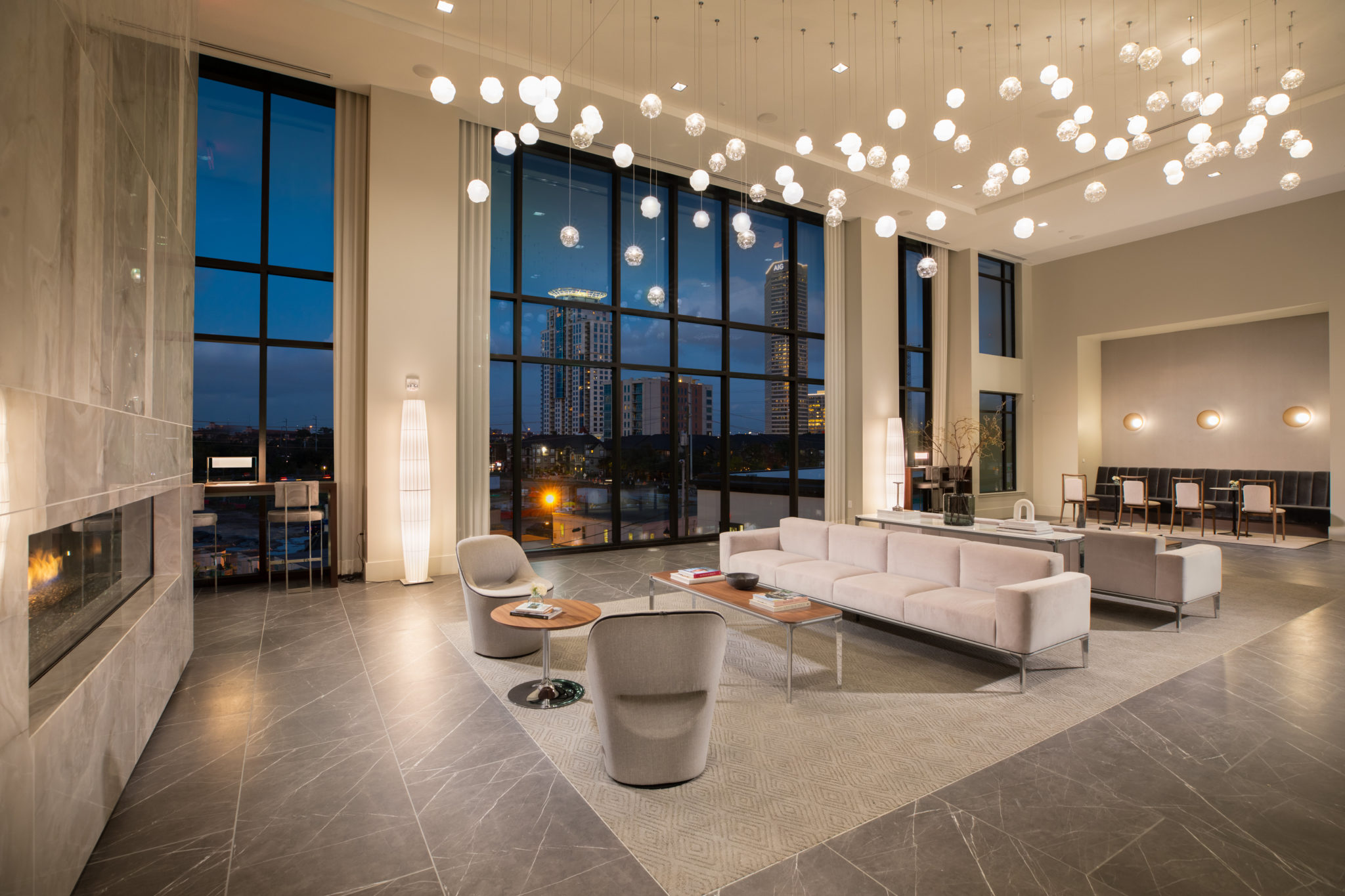 Drapery installation pictured in Custom Drapery Company's published portfolio