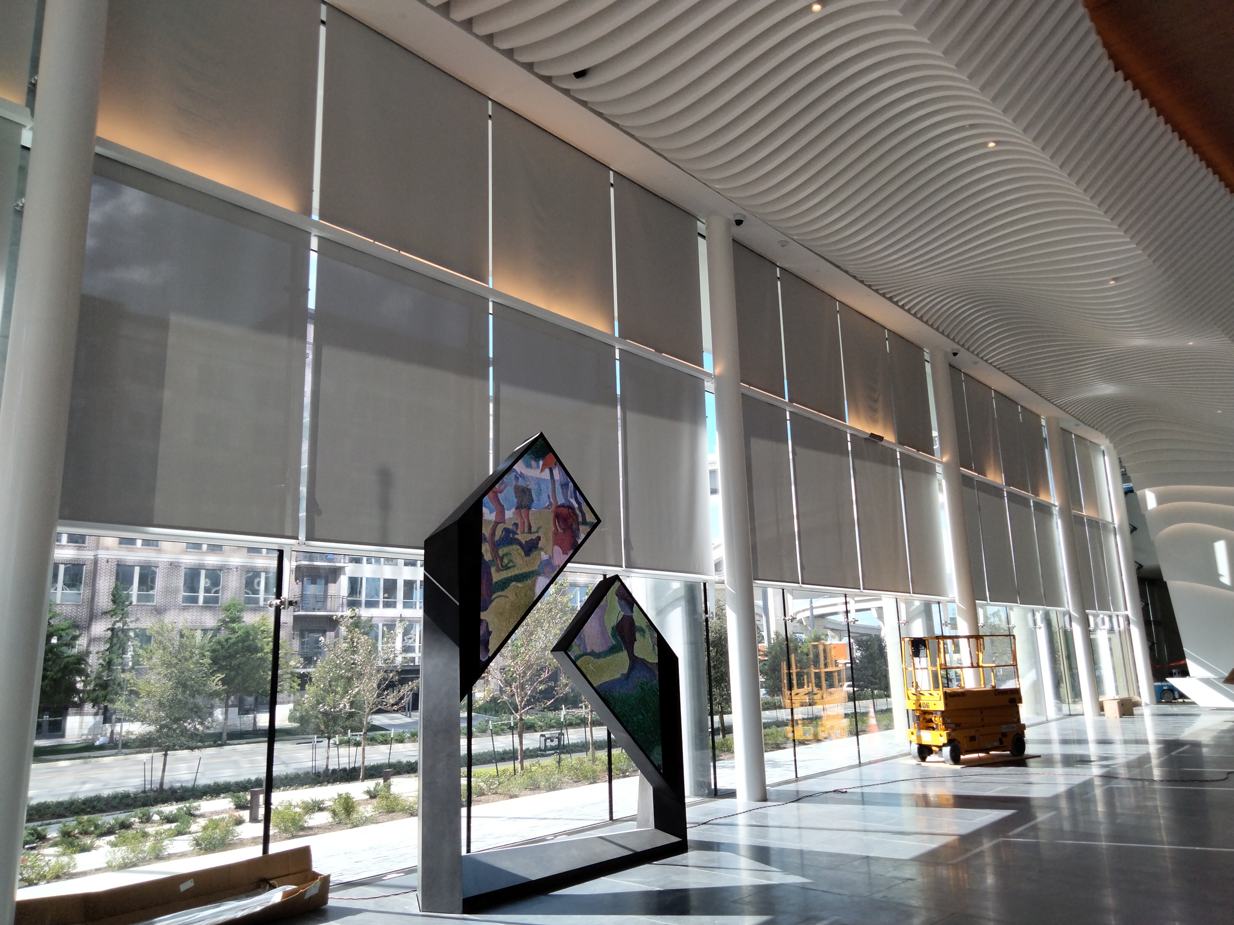Motorized shades at Marathon Oil, from the company portfolio